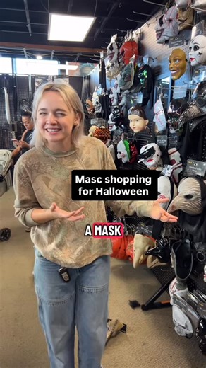 Billy on Instagram: "Masc shopping at spirit Halloween #halloween #spirithalloween #costume #masc #comedy #skit"