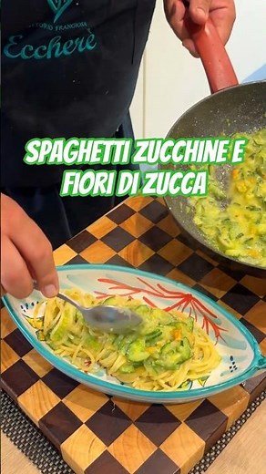 Spaghetti Zucchine e Fiori di Zucca Cremosi | Ricetta Facile e Veloce
