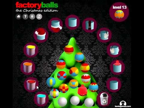 Factory Balls, the Christmas edition (walkthrough,solution)