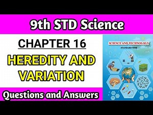 9th class science chapter 16 exercise | Heredity and variation Question and answer maharashtra board