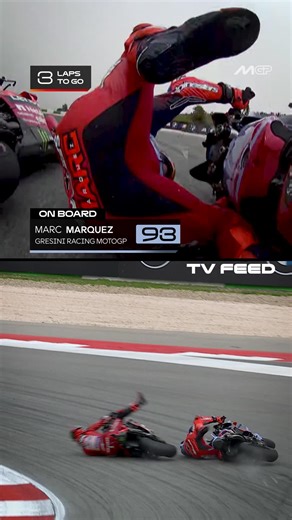 711K views · 9.6K reactions | One battle after another! ⚔️ It all started with an epic fight but finished with a shocking collision at Turn 5!  #PortugueseGP  | MotoGP | Facebook