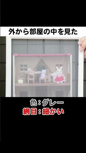 ＜網戸の選び方＞外から家の中が丸見えなのは黒？グレー？【目隠し効果No.1は？】 #Shorts