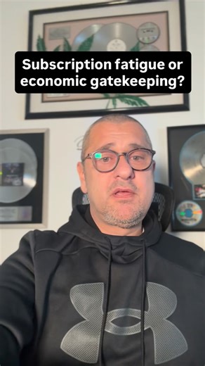 Damion “Damizza” Young on Instagram: "In 2026, ownership is gone. You don’t buy culture anymore — you rent access to it. Miss a payment and your music, movies, tools, and work disappear. Not because you chose to leave — but because the system is built that way. This isn’t convenience. It’s conditional access. And when access is tied to income, that’s not innovation — that’s gatekeeping. That’s the conversation nobody wants to have. #subscriptioneconomy #digitaldivide #ownershipvsaccess #futureof