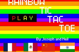 Rainbow Tic Tac Toe