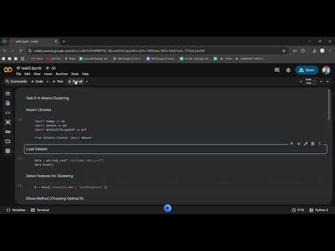 Machine Learning Internship Task 5 | K-Means Clustering using Python | TechnoHacks