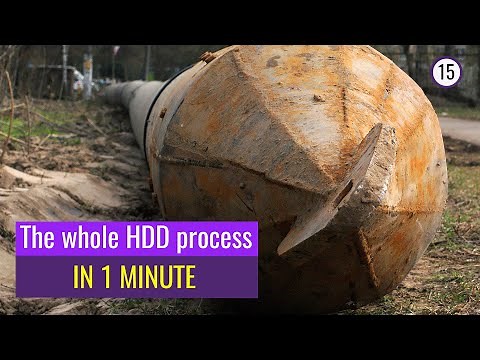 The entire process of HORIZONTAL DIRECTIONAL DRILLING in 1 minute