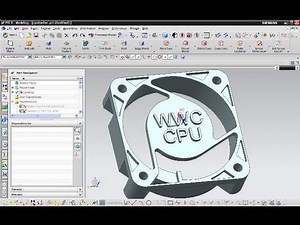 5.6 CPU Luefter Gehaeuse - Siemens NX 8 Training - how to emboss text on your models