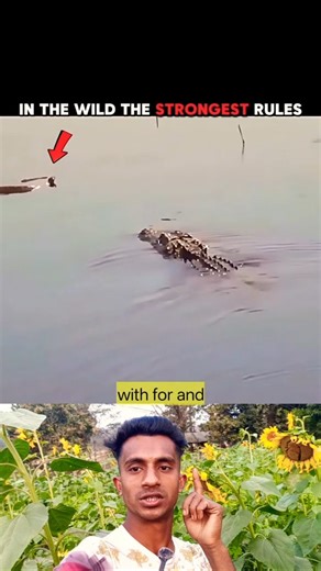 Crocodile ambushes python in water #wildlife #animals #shorts #foryou #viral #viral #motivation