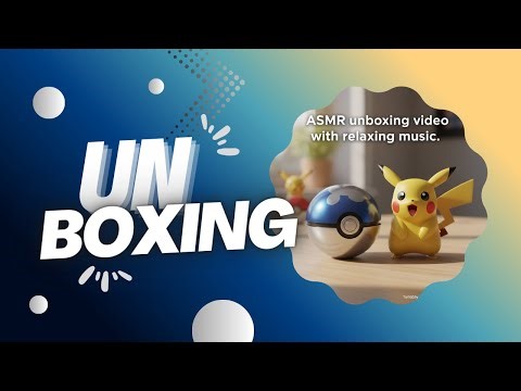 ASMR Pokémon Pokéball Tin Unboxing | No Talking | Relaxing Sounds