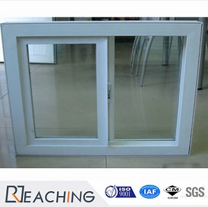 [Hot Item] Conch Profile UPVC/PVC Plastic Window Double Glass Sliding Window with Stainless Steel Support