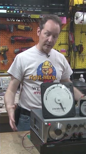 Giant Synchroscope #engineering #electricity #powerplant #phase #frequency #energy #power #science