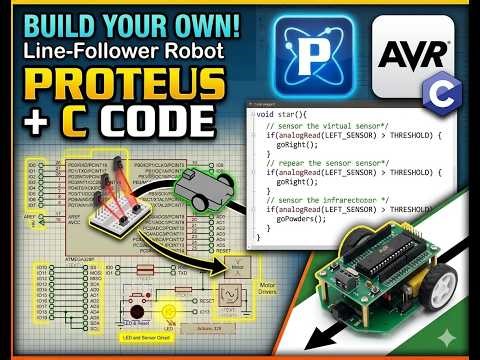 DIY Line Follower Robot | Proteus Simulation & C Programming Guide