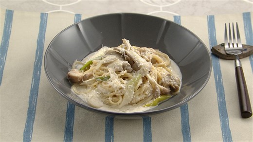 鶏のクリームパスタ｜【公式】DAIGOも台所～きょうの献立 何にする？｜朝日放送テレビ