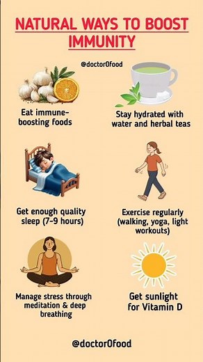 Natural Ways to Boost Immunity | Strengthen Your Immune System Naturally#healthylifestyle #healthtip