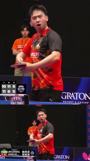 Chihwei Yeh’s energy is UNMATCHED. 🔥 #tabletennis #MLTT4 #pingpong