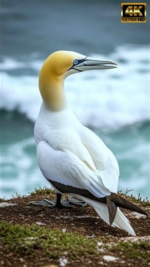 Cape Gannet Colony Calls | This Sulidae Of The (Cape Gannet) | 4K Close-Up Bird Sound ASMR