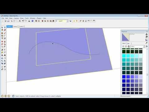 Make a Path or Stream on a Terrain in SketchUp