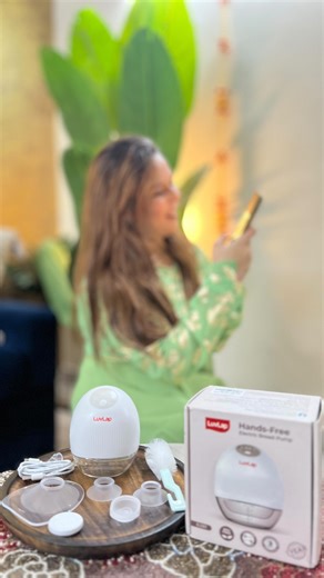 𝐄𝐑𝐀𝐌 𝐊𝐇𝐀𝐍 || 𝒎𝒐𝒎𝒔𝒑𝒂𝒔𝒔𝒊𝒐𝒏 || on Instagram: "Motherhood made easier 💕 The LuvLap Adore Electric Breast Pump is a true lifesaver for new moms — helping you express milk comfortably, conveniently, and quickly. Perfect for busy moms who want to ensure their little one gets the best even when they’re on the go. 💫 Gentle, efficient, and designed with care — because every drop matters. 💖 #LuvLap #NewMomEssentials #BreastfeedingJourney #MomLife #BabyCare #BreastPump #LuvLapAdore #Mo