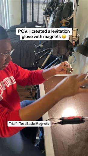 This is how I built my levitation glove using magnets! 🧤 #magneticlevitation #magnetism #electromagnetism #mechanicalengineering