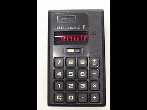 1970's Montgomery Ward "Electronic I" vintage calculator w/ MOSTEK MK 5010P "Calculator in a chip" !