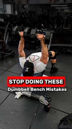 🔥 Break Free From Your Bench Press Plateau! 🔥 Transform your Dumbbell Bench Press and unlock explosive chest growth by fixing these common mistakes NOW! 💪 1. **Elbows Out?** Think Again! Keep them at a 45-degree angle to protect your shoulders and zero in on those pecs. 2. **Dumbbells Clashing?** Stop right there! Avoid touching the dumbbells at the top for continuous tension and better muscle activation. 👇 Dive into this reel for the perfect form that’s been missing from your workouts. Elev