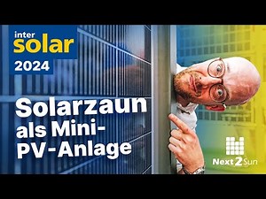 Balcony power plant as a solar fence! Mini photovoltaic system generates electricity in the garden.