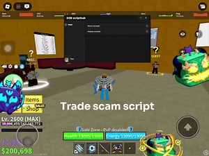 TRADE SCAM SCRIPT WORKING 2025 #bloxfruits #roblox #script #fyp #fypツ | Blox Fruits Script In Roblox
