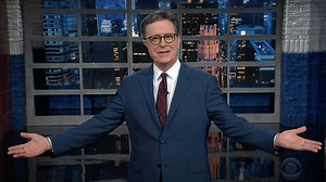 Stephen Colbert's commentary on Trump's arrest is one roast after another