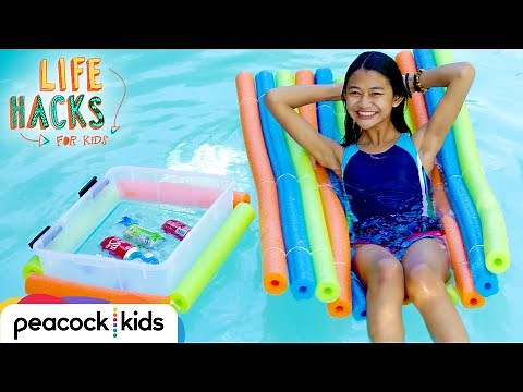 Relax By The Pool Hacks | LIFE HACKS FOR KIDS | DIY #withme