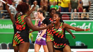 Climactic final minute of the Malawi v Scotland match