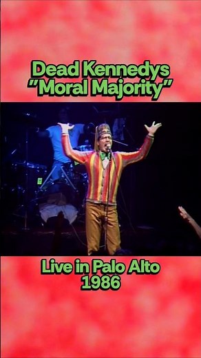 Dead Kennedys - "Moral Majority" live in Palo Alto (1986) #deadkennedys #jellobiafra #80spunk
