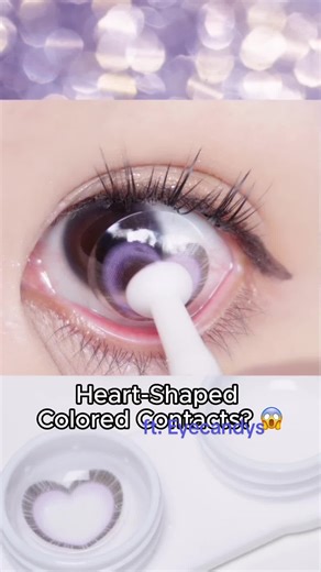 Unique Heart Shaped Colored Contacts for a Different Gaze
