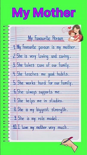 10 Lines On My Favourite Person | My Favourite Person Essay In English | Essay On My Mother
