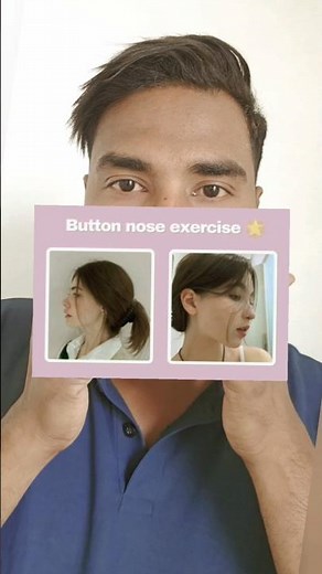Button Nose Exercise ✨ Get a Smaller & Sharper Nose Naturally!”