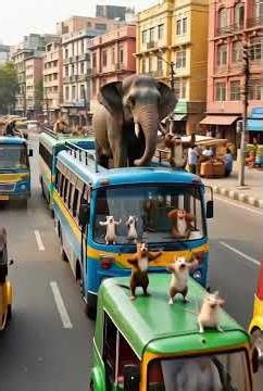 Monkey Wedding in Cartoon Style?! 🐒💍 #shorts