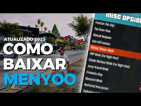 COMO INSTALAR MOD MENYOO NO GTA V (MELHOR MOD MENU 2023)