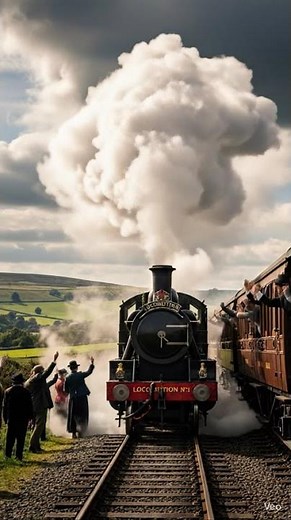 “The First Train Ever Invented 🚂 | Birth of the Railway Era (1825)”