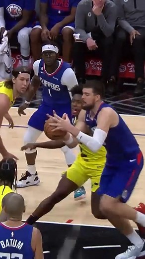 Reggie Jackson sneaks the behind-the-back dime in to Zubac 😤 | NBA