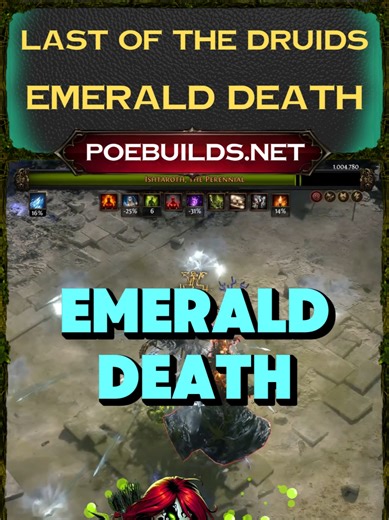 THE EMERALD DEATH PATHFINDER ☠️💚 - VISIT MY WEBSITE: ➡️ POEBUILDS.NET - #poe2 #pathofexile2 #PathfinderBuild #PoE2Poison #TheLastoftheDruids
