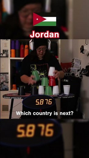 4 Colored Cycle Cup Trick #sportstacking #speedstacks #challenge