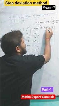 Finding mean using Step deviation method.