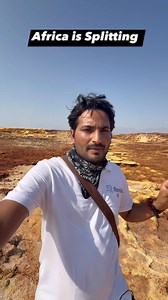In the Dallol–Danakil Depression (Ethiopia), three tectonic plates — African, Arabian, and Somali plates — are pulling away from each other. This slow separation is creating cracks, rifts, new valleys, and even future ocean basins. That’s why people say “Africa is splitting”, and Dallol is one of the most dramatic visible examples. | Sunil Kumar