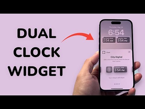 How To Add Dual Clock Widget To iPhone Lock Screen
