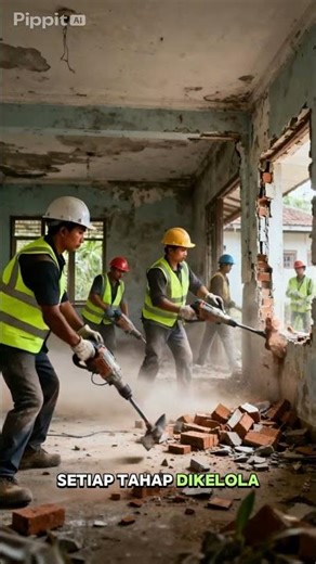 “Project manager handal yang ubah rumah rusak jadi mewah!” #restorasirumah #renovasirumah