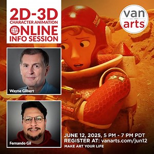 JUN 12 - LIVE on Zoom -- learn all about the Animation Program at Canada's Vancouver Institute of Media Arts with our industry professional faculty. Study In-Person. Study Online. Make Animation Your Life. It's time to take the leap and train for a career in Character Animation! In this info session, we will unpack our full-time 1-year programs designed to train animators for success. Our Hosts: Industry-Professional Faculty from VanArts Wayne Gilbert With 35 years in animation, Wayne has worked