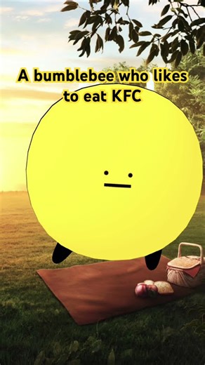 I’m a bumblebee who likes to eat KFC! #kfc #bumblebee #meme #funny #eating #yummy #fyp