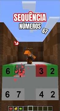 ACERTE a Sequência de NÚMEROS 4 #minecraft