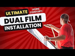 Dual Reflective Window Film Installation