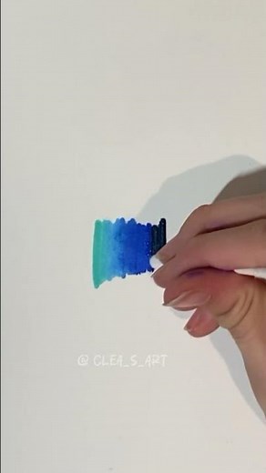 POSCA Blending Secrets REVEALED! 🎨✨ Easy Art Tutorial! (#shorts)