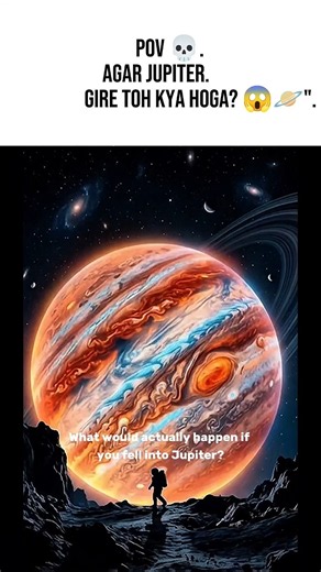 What If You Fell Into Jupiter? 😱🪐 #shorts #space #astronomy #viralshorts #trending☠️#viral